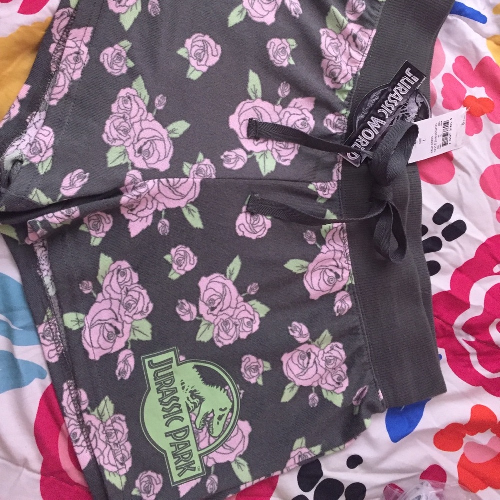 Ladies Jurassic park cotton shorts